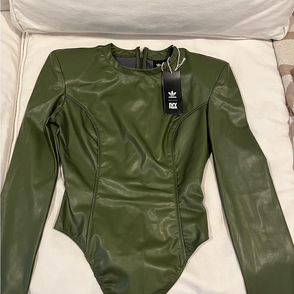 adidas Olive Green Kids Bodysuit